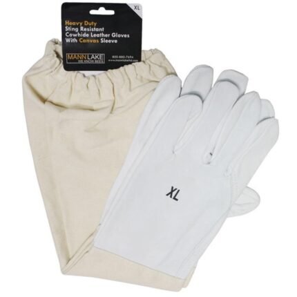 Economy Cowhide Leather Beekeeping Gloves with Long Protection