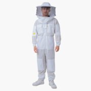 Premium White Ventilated Beekeeping Suit With Round Hat - Image 7
