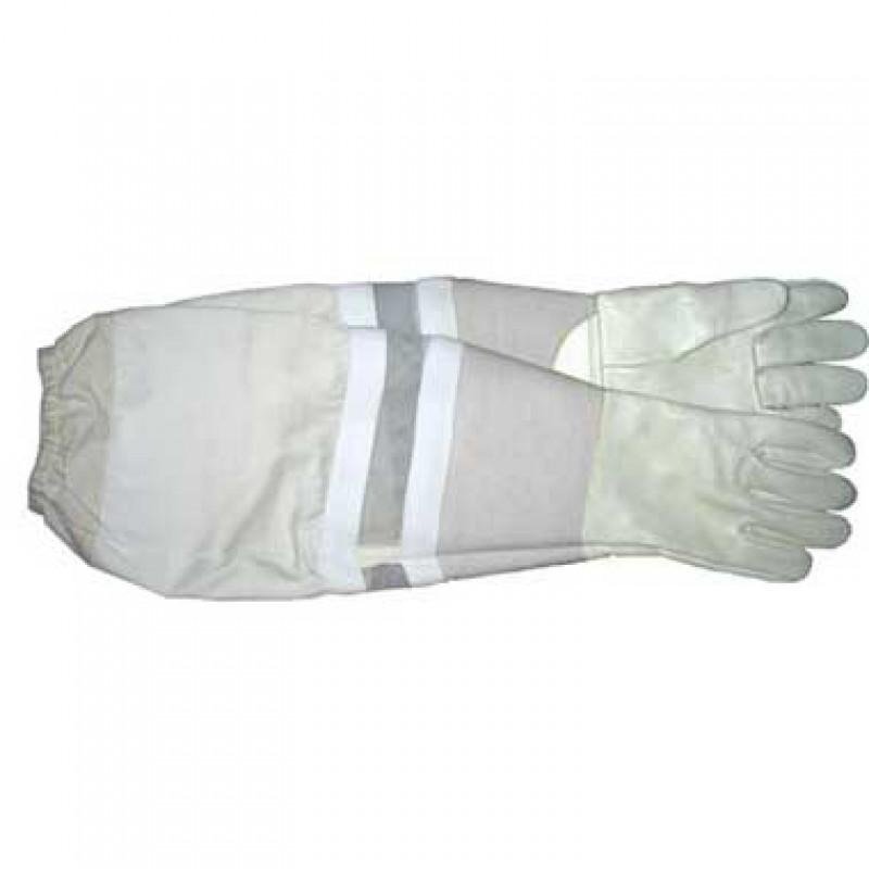 Protective Ventilated Leather Gloves with Durable Cowhide Material