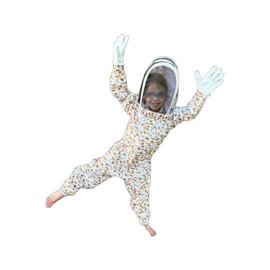 Kids Floral Beekeeping Suit with Fencing Veil Kids Floral Beekeeping Suit with Fencing Veil