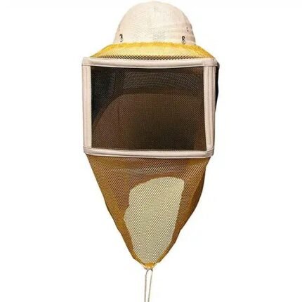 Brown Steel Mesh Beekeeping Veil for Protection
