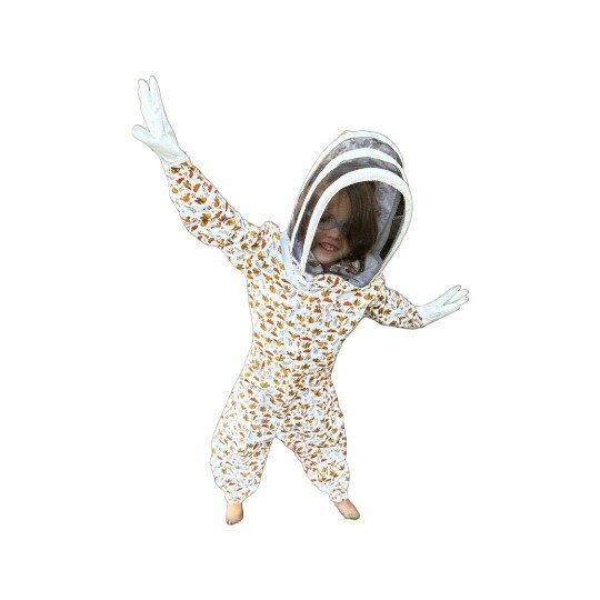 Kids Floral Beekeeping Suit with Fencing Veil Kids Floral Beekeeping Suit with Fencing Veil