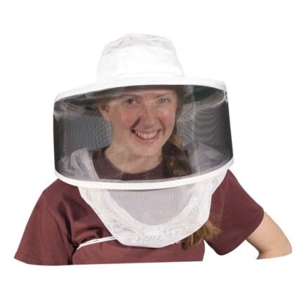 Tie-Down Clear Vue Veil for Beekeeping with Sun Glare Reduction