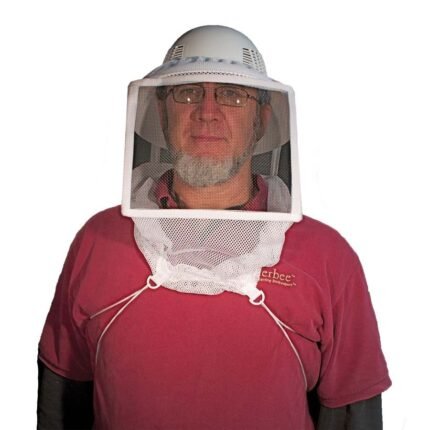 Gray Square Tie Down Veil with Foldable Wire Mesh