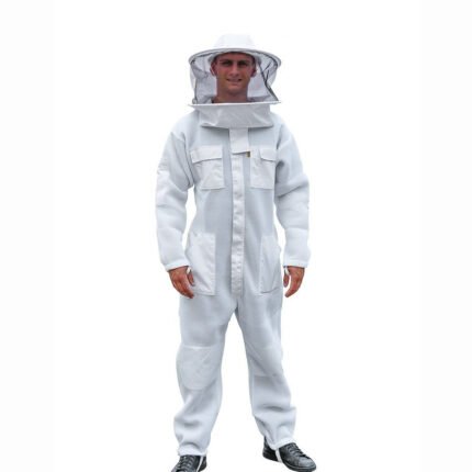 Ventilated Beekeeping Suit with Round Hat