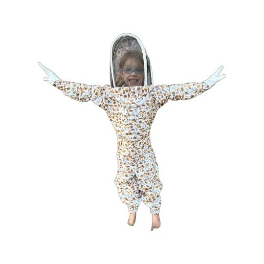 Kids Floral Beekeeping Suit with Fencing Veil