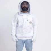 White Professional Beekeeping Protective Cotton Jacket