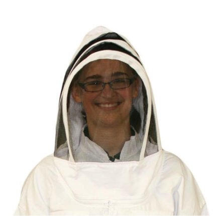 White Zip English Beekeeping Hood Style Veil