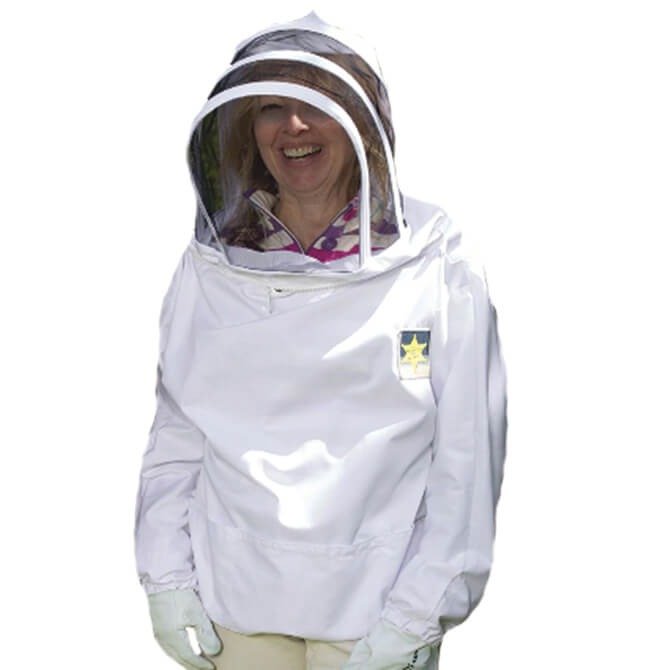 Sherriff Countryman Beekeeping Jacket in White Cotton Fabric