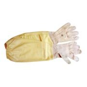 Gold Goat Skin Gloves for Beekeeping Protection