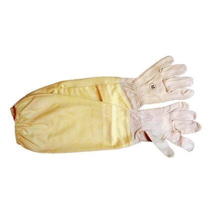 Gold Goat Skin Gloves for Beekeeping Protection