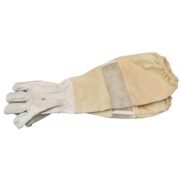 Sand Ventilated Leather Gloves for Beekeeping Protection