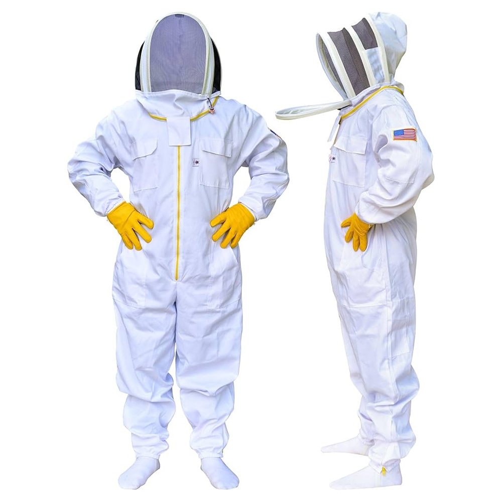 White Cotton Beekeeping Suit