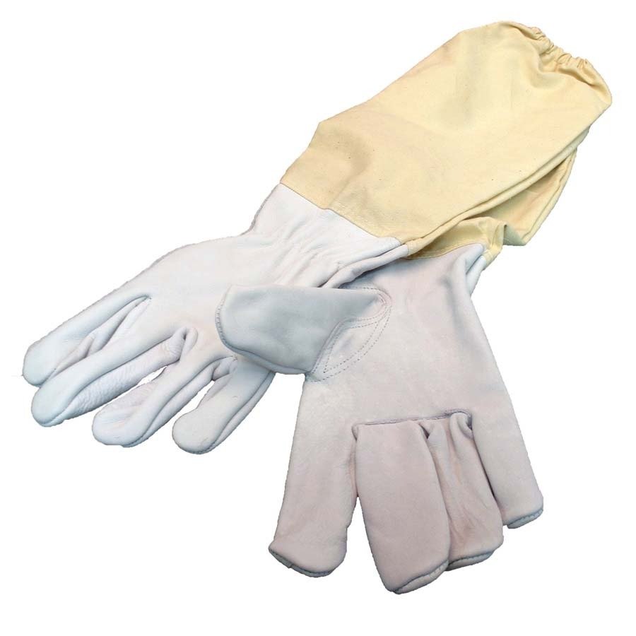Peach Deluxe Non-Vent Leather Gloves for Beekeeping