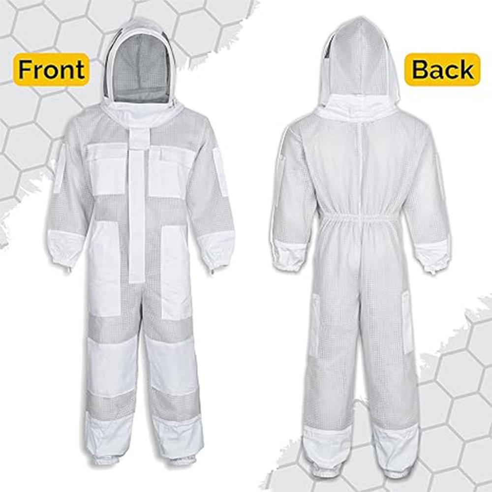 White Cotton Beekeeping Suit