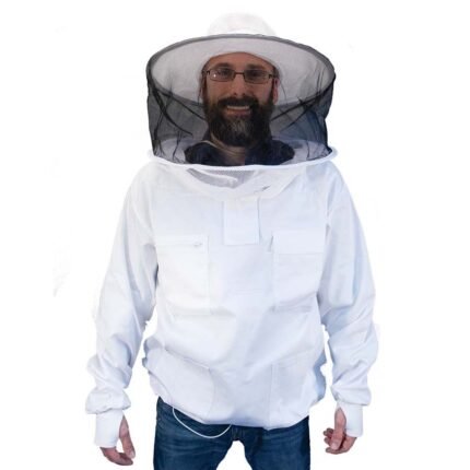 White Professional Beekeeping Protective Cotton Pullover