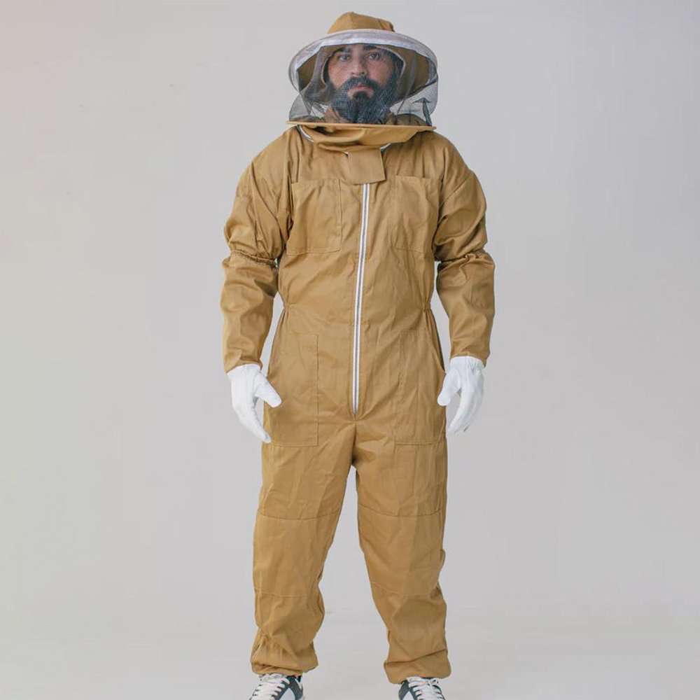 Brown Cotton Beekeeping Suit