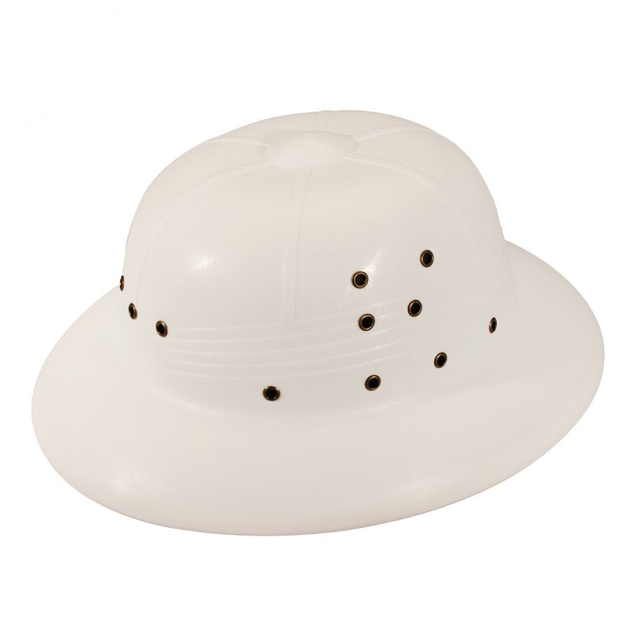 White Plastic Sun Helmet