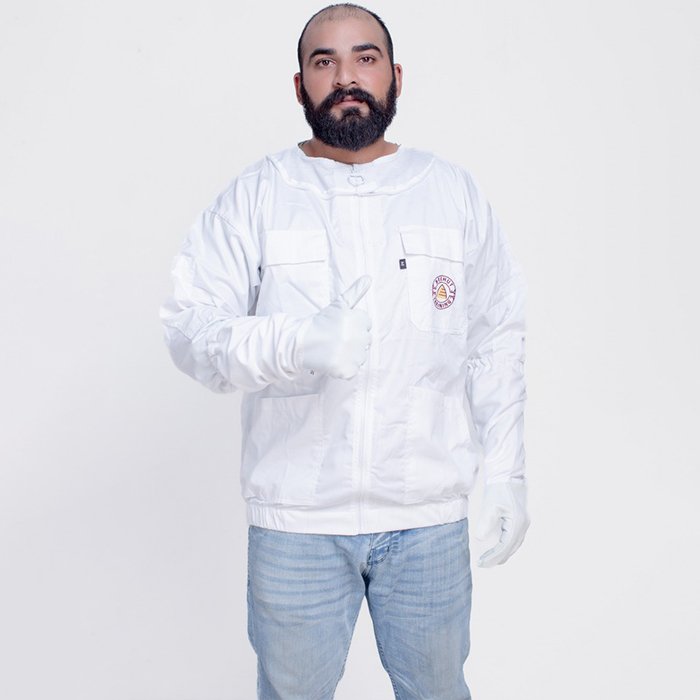 White Professional Beekeeping Protective Cotton Jacket White Professional Beekeeping Protective Cotton Jacket