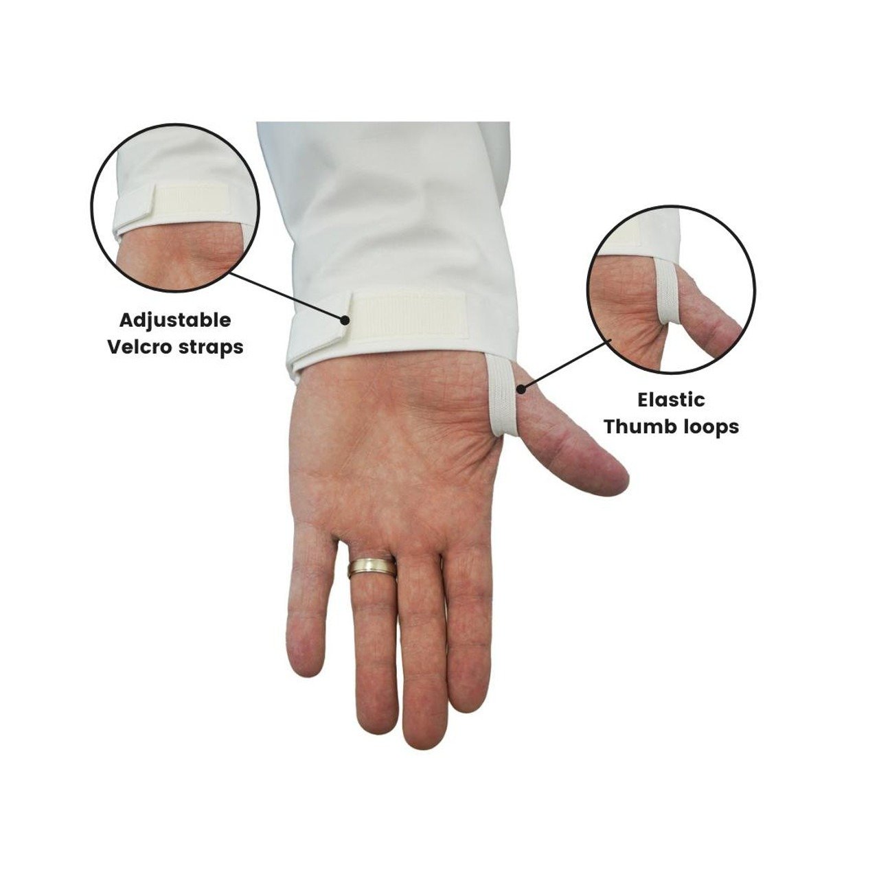 Economy White Beekeeping Jacket with Clear Veil Economy White Beekeeping Jacket with Clear Veil