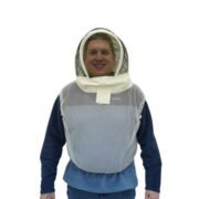 White Beekeeping Vest with Hooded Veil Protective Gear