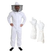 Cotton Beekeeping Suit with Gloves