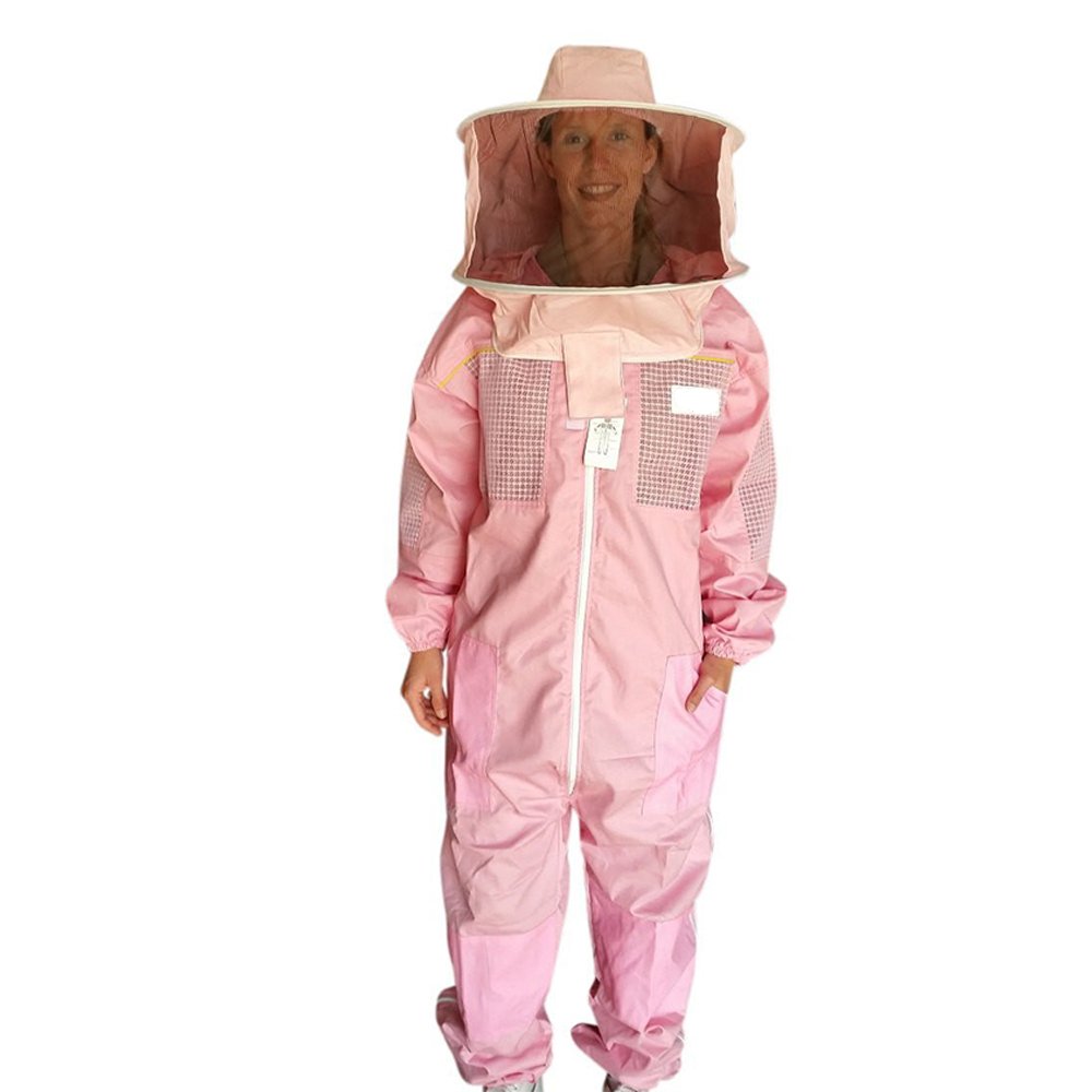 Pink Beekeeping Suit With Round Hat