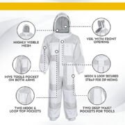 White Cotton Beekeeping Suit