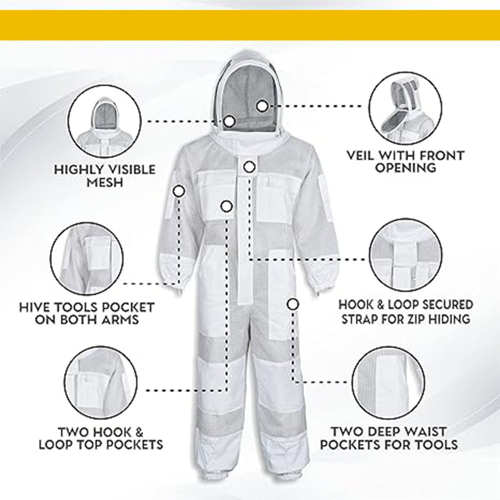 White Cotton Beekeeping Suit White Cotton Beekeeping Suit