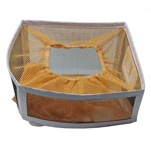Gold Beekeeping Veil with Durable 10 Mesh Steel Wire