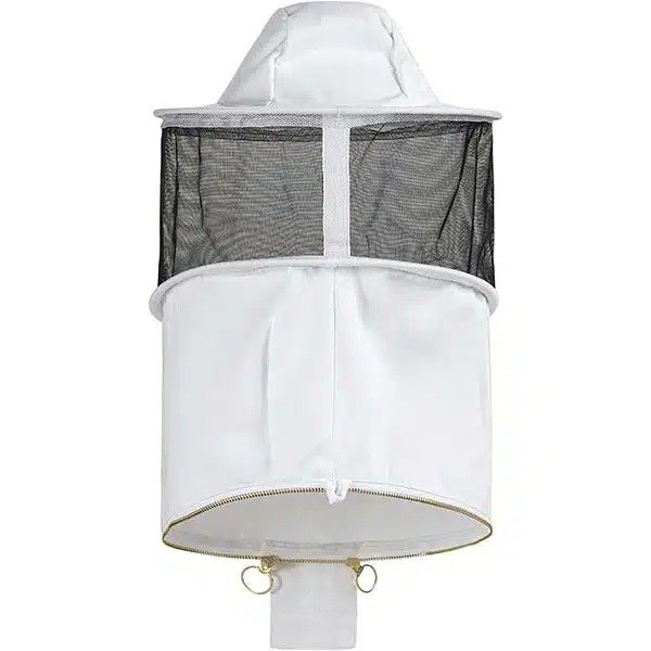 White Cotton Beekeeping Veil with Premium Protective Design