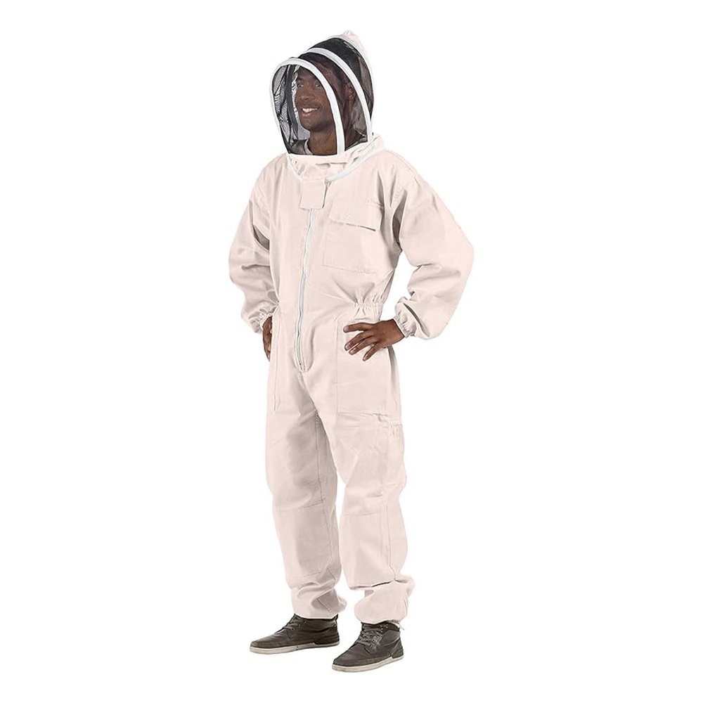 Polycotton Off White Beekeeping Suit