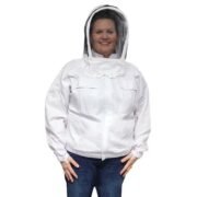 White Economy Hooded Beekeeping Jacket