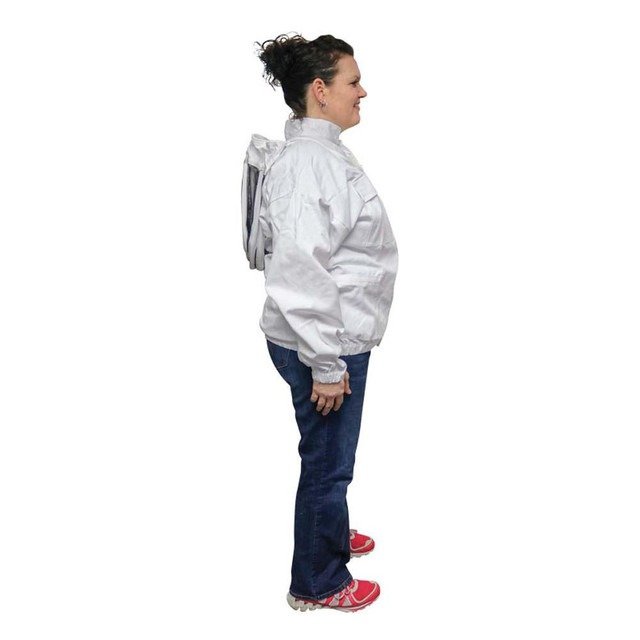 White Economy Hooded Beekeeping Jacket White Economy Hooded Beekeeping Jacket