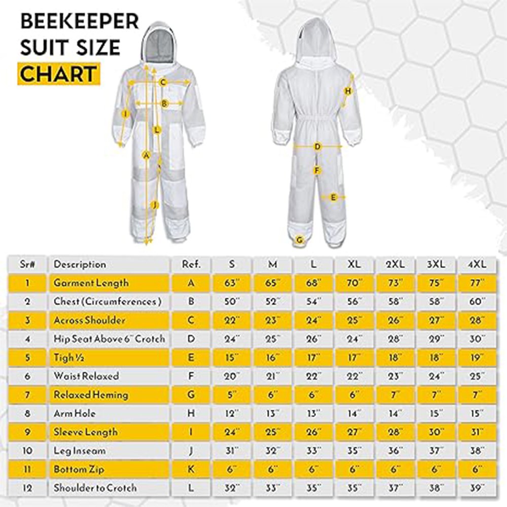 White Cotton Beekeeping Suit White Cotton Beekeeping Suit