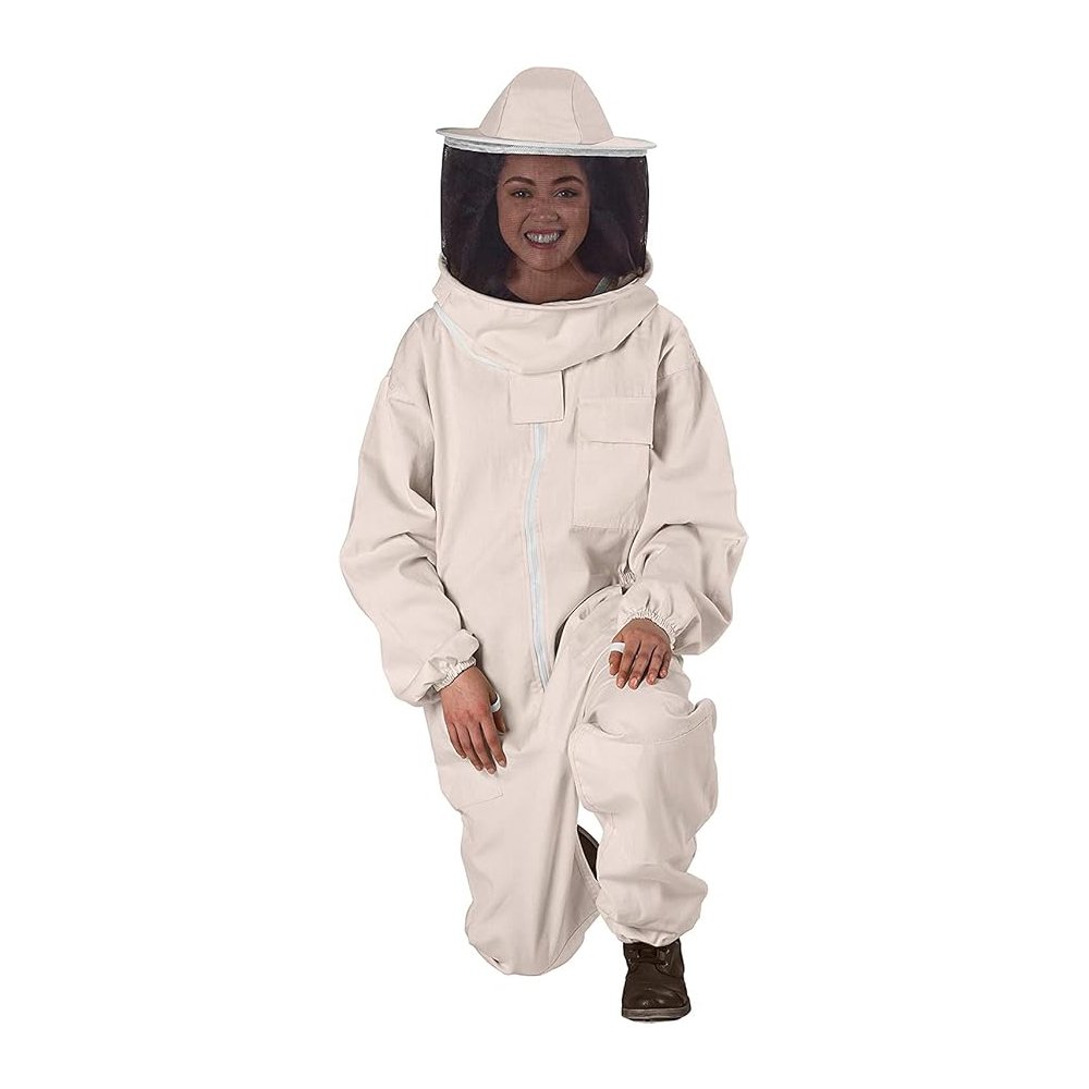 White Cotton Beekeeping Suit