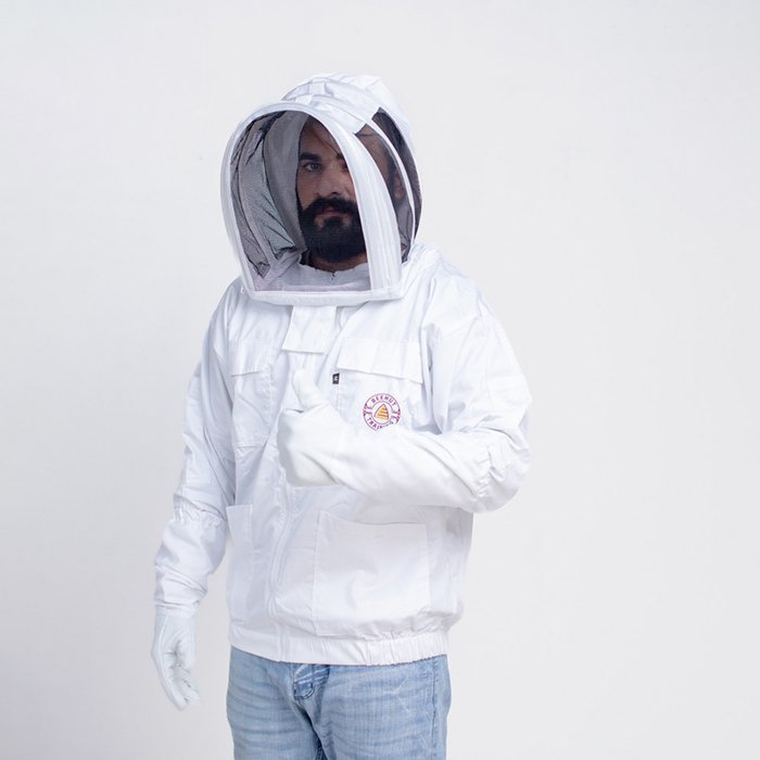 White Professional Beekeeping Protective Cotton Jacket White Professional Beekeeping Protective Cotton Jacket