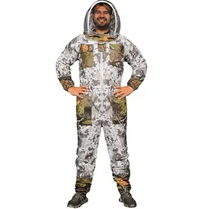 Camouflage Ventilated Beekeeping Suit for Apiarists