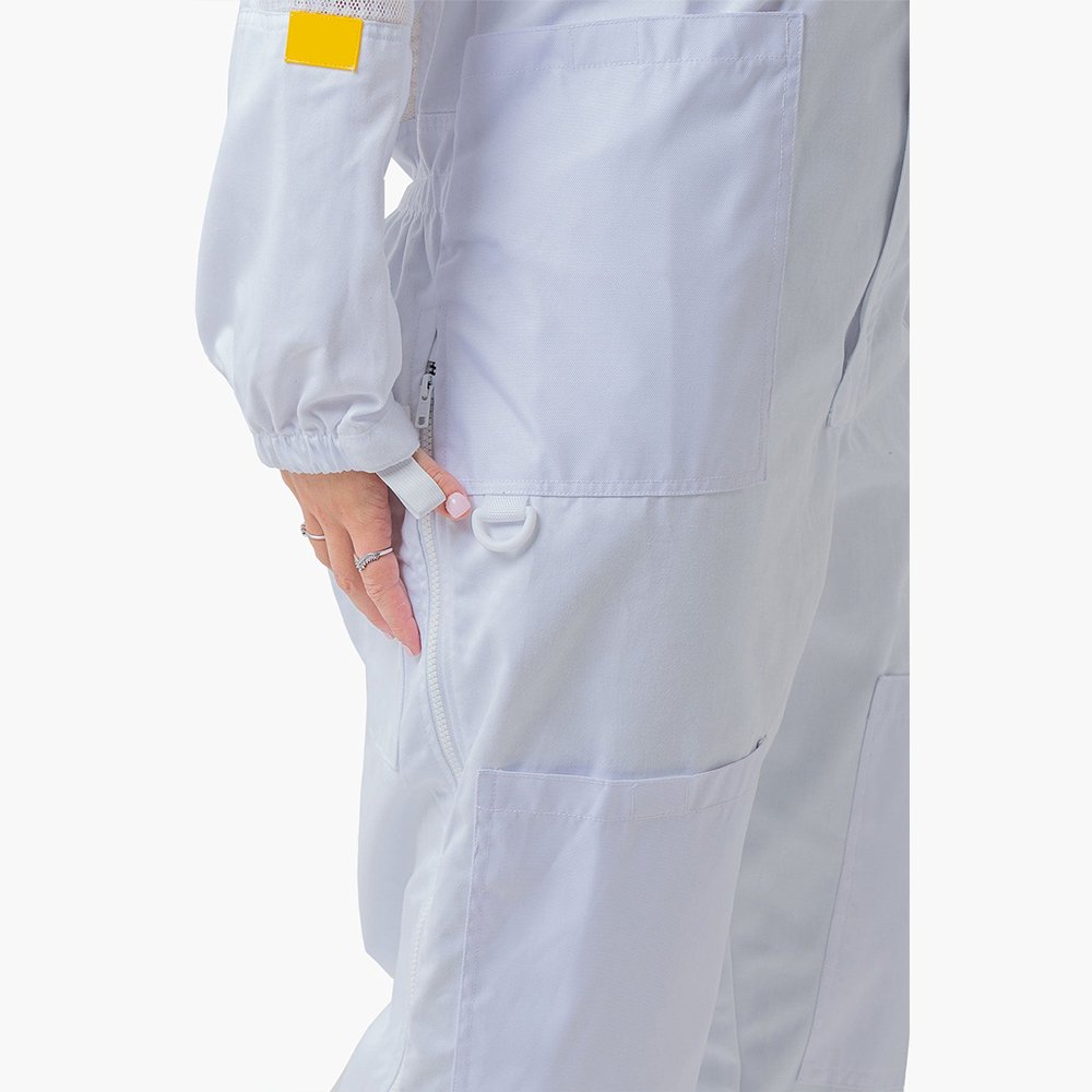 6 White Poly Cotton Professional Beekeeper Suit For Beekeepers - Image 4