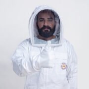 White Professional Beekeeping Protective Cotton Jacket