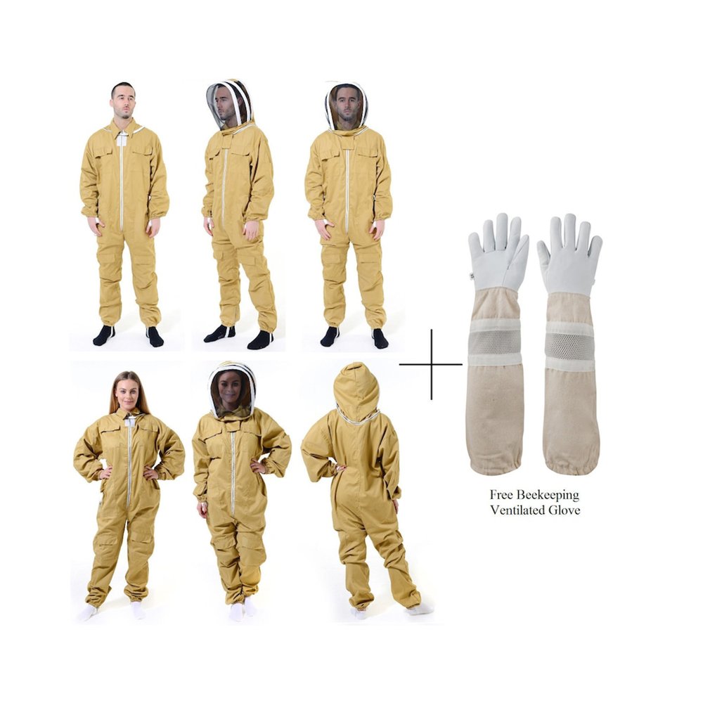 Khaki Cotton Beekeeping Suit Khaki Cotton Beekeeping Suit