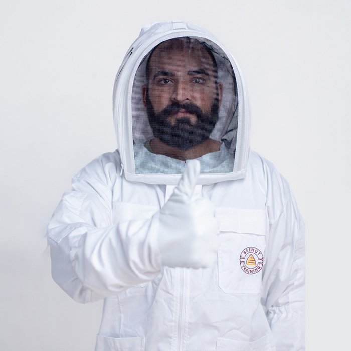 White Professional Beekeeping Protective Cotton Jacket White Professional Beekeeping Protective Cotton Jacket