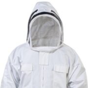 White Ventilated Bee Suit with Fencing Veil Full Protection