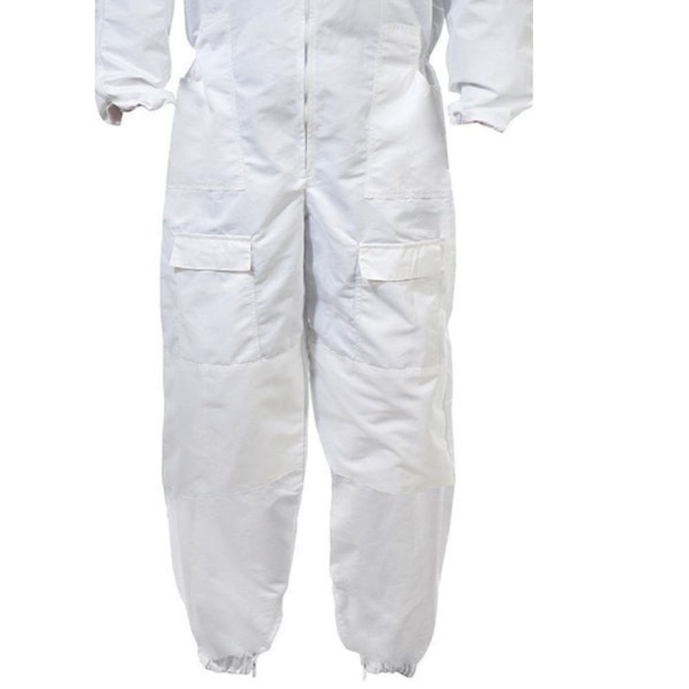 White Ventilated Bee Suit with Fencing Veil Full Protection White Ventilated Bee Suit with Fencing Veil Full Protection