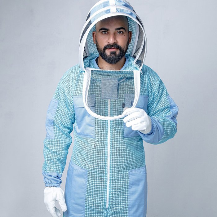 Blue Beekeeper Full Suit BlueSky Ventilated Protective Gear (7) Blue Beekeeper Full Suit BlueSky Ventilated Protective Gear