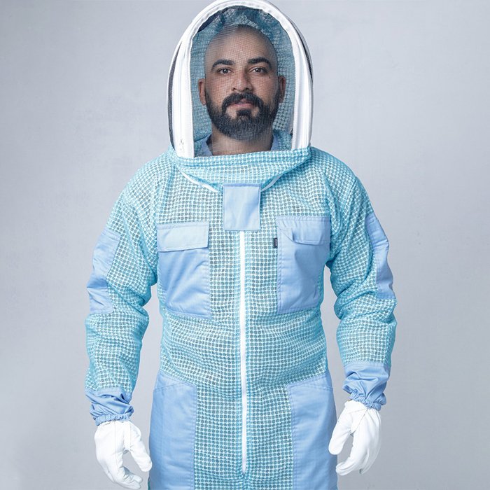 Blue Beekeeper Full Suit BlueSky Ventilated Protective Gear (9) Blue Beekeeper Full Suit BlueSky Ventilated Protective Gear