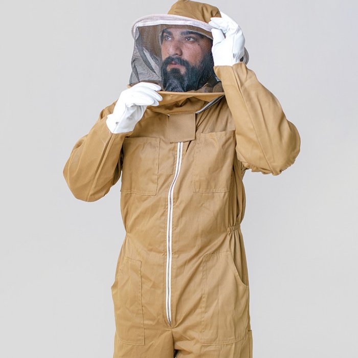 Brown Cotton Apiarist Beekeeping Suit Full Body Outfit (3) Brown Cotton Apiarist Beekeeping Suit Full Body Outfit