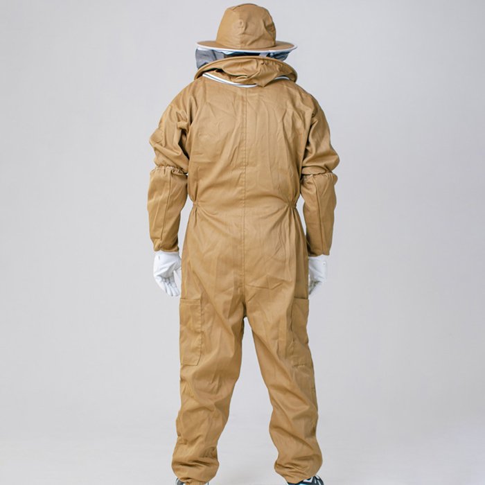 Brown Cotton Apiarist Beekeeping Suit Full Body Outfit