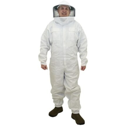 White Economy Beekeeping Suit with Clear Vue Veil