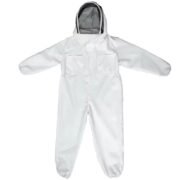 White Hooded Poly Cotton Suit